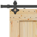 Skydedør NARVIK Naturfarvet og sort 80 x 210 cm (152,5 cm)