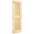Skydedør NARVIK Naturfarvet og sort 70 x 210 cm (213,5 cm)