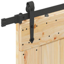 Skydedør NARVIK Naturfarvet og sort 90 x 210 cm (213,5 cm)