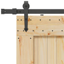 Skydedør NARVIK Naturfarvet og sort 90 x 210 cm (213,5 cm)