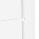 Skydedør 83 x 232 cm Massivt fyrretræ Hvid og sort