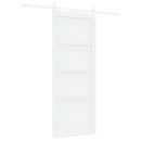 Skydedør 83 x 202 cm Massivt fyrretræ Hvid