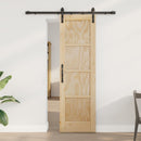 Skydedør Naturfarvet 61 x 198,5 cm Massivt fyrretræ