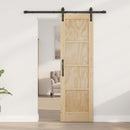 Skydedør Naturfarvet 61 x 198,5 cm Massivt fyrretræ