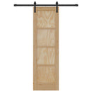 Skydedør Naturfarvet 61 x 198,5 cm Massivt fyrretræ