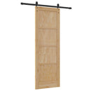 Skydedør Naturfarvet 73,5 x 211 cm Massivt fyrretræ