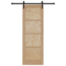 Skydedør Naturfarvet 73,5 x 211 cm Massivt fyrretræ