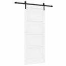 Skydedør Hvid 83 x 202 cm Massivt fyrretræ