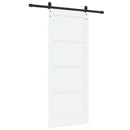 Skydedør Hvid 83 x 202 cm Massivt fyrretræ