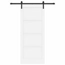 Skydedør Hvid 83 x 202 cm Massivt fyrretræ