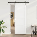 Skydedør Hvid 83 x 232 cm Massivt fyrretræ