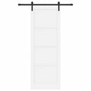Skydedør Hvid 83 x 232 cm Massivt fyrretræ