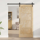 Skydedør Naturfarvet 86 x 198,5 cm Massivt fyrretræ