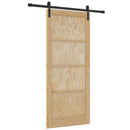 Skydedør Naturfarvet 86 x 198,5 cm Massivt fyrretræ