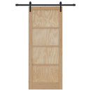 Skydedør Naturfarvet 86 x 211 cm Massivt fyrretræ