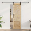 Skydedør Naturfarvet 61 x 198,5 cm Massivt fyrretræ