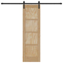 Skydedør Naturfarvet 61 x 198,5 cm Massivt fyrretræ