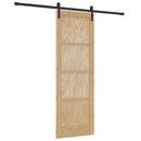 Skydedør Naturfarvet 73,5 x 211 cm Massivt fyrretræ