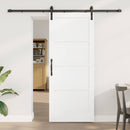 Skydedør Hvid 83 x 202 cm Massivt fyrretræ