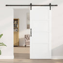 Skydedør Hvid 83 x 202 cm Massivt fyrretræ