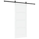 Skydedør Hvid 83 x 202 cm Massivt fyrretræ