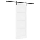 Skydedør Hvid 83 x 232 cm Massivt fyrretræ
