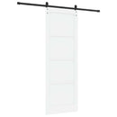 Skydedør Hvid 83 x 232 cm Massivt fyrretræ