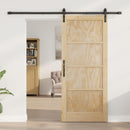 Skydedør Naturfarvet 86 x 198,5 cm Massivt fyrretræ
