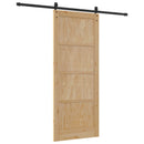 Skydedør Naturfarvet 86 x 211 cm Massivt fyrretræ