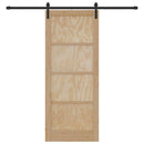 Skydedør Naturfarvet 86 x 211 cm Massivt fyrretræ
