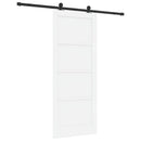 Skydedør Hvid og sort 83 x 202 cm Massivt fyrretræ