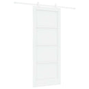 Skydedør Hvid 83 x 202 cm Massivt fyrretræ