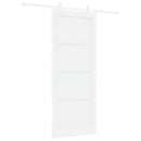 Skydedør Hvid 83 x 202 cm Massivt fyrretræ