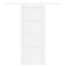 Skydedør Hvid 83 x 202 cm Massivt fyrretræ