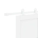 Skydedør Hvid 83 x 232 cm Massivt fyrretræ