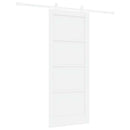 Skydedør Hvid 83 x 202 cm Massivt fyrretræ