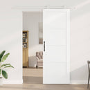 Skydedør Hvid 83 x 232 cm Massivt fyrretræ