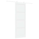 Skydedør Hvid 83 x 232 cm Massivt fyrretræ