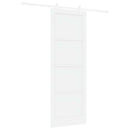 Skydedør Hvid 83 x 232 cm Massivt fyrretræ