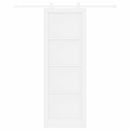 Skydedør Hvid 83 x 232 cm Massivt fyrretræ