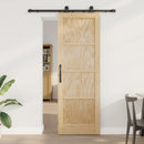 Skydedør ORKDAL 73,5 x 211 cm Massivt fyrretræ Naturfarvet