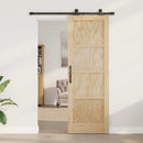 Skydedør ORKDAL 73,5 x 211 cm Massivt fyrretræ Naturfarvet