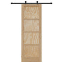 Skydedør ORKDAL 73,5 x 211 cm Massivt fyrretræ Naturfarvet