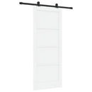 Skydedør ORKDAL 83 x 202 cm Massivt fyrretræ Hvid