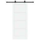 Skydedør ORKDAL 83 x 202 cm Massivt fyrretræ Hvid