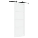 Skydedør ORKDAL 83 x 232 cm Massivt fyrretræ Hvid