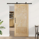 Skydedør ORKDAL 86 x 198,5 cm Massivt fyrretræ Naturfarvet
