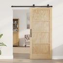 Skydedør ORKDAL 86 x 198,5 cm Massivt fyrretræ Naturfarvet