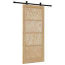 Skydedør ORKDAL 86 x 198,5 cm Massivt fyrretræ Naturfarvet