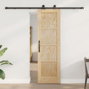 Skydedør ORKDAL 61 x 198,5 cm Massivt fyrretræ Naturfarvet